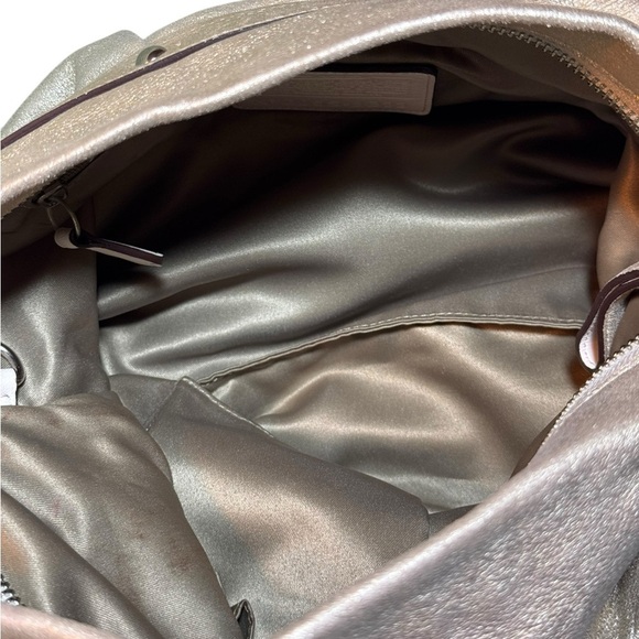 Coach Goat Suede Pleated Belted Hobo Bag - Picture 6 of 12